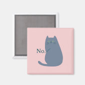 Grappige Gemene Kat Magneet (Voorkant / Achterkant)