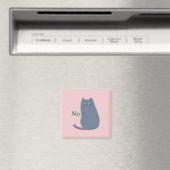 Grappige Gemene Kat Magneet (Insitu (Vaatwasser))