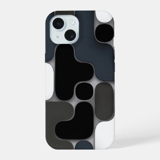 Grappige gemengde vormen iPhone 15 hoesje