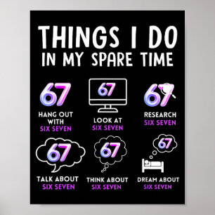 Grappige Gen Alpha Liefhebber Trend Fan Moderne Je Poster