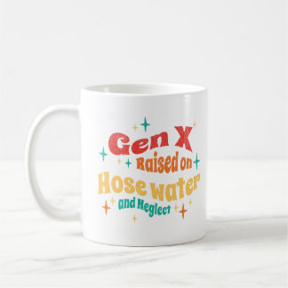 Grappige Gen X Opgeheven op Slang Water en Verwaar Koffiemok