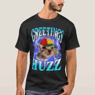 Grappige Gen Z Gen Alpha Bijnamen Kat Meme Groetje T-shirt