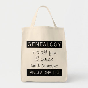 Grappige Genealogie DNA-test Familiegeschiedenis Tote Bag