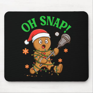 Grappige Gengembre Lacrosse Kerst Koekje Oh Sna Muismat
