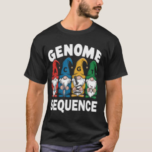 Grappige genoomsequentie Gnome Biology Physics Sci T-shirt