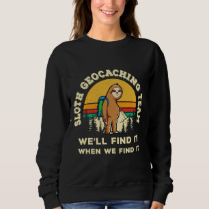Grappige Geocaching Geocacher Sloth Hobby Geocachi Trui