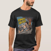 Grappige Geografie Vulkanoloog Pompeï T-shirt (Voorkant)