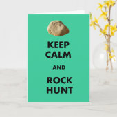 Grappige Geoloog Geschenken "Blijf kalm en..." Kaart (Gele Bloem)