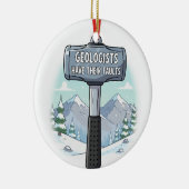 Grappige geoloog keramisch ornament (Rechts)