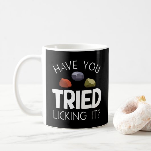 Grappige geoloog Lapidary Rock Collector Rockhound Koffiemok (Met donut)