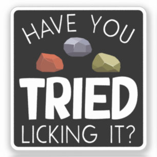 Grappige geoloog Lapidary Rock Collector Rockhound Sticker