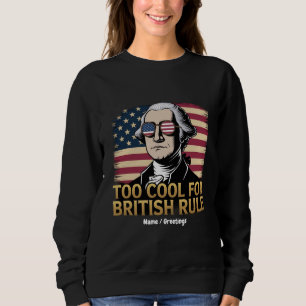 Grappige George Washington te cool voor Britse ove Trui