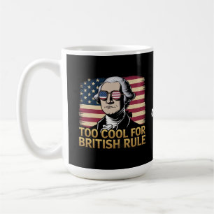 Grappige George Washington Te Koel voor Britse Reg Koffiemok