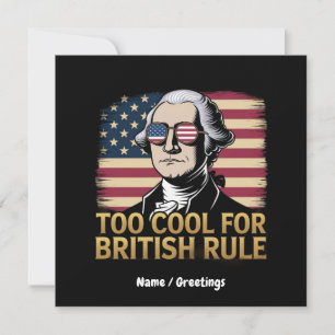 Grappige George Washington Te Koud voor Britse Reg Kaart