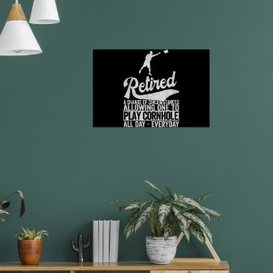 Grappige Gepensioneerde Definitie Pensioenplan Cor Poster