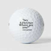 Grappige Gepersonaliseerde Comic Lost Golf Ball me Golfballen (Voorkant)