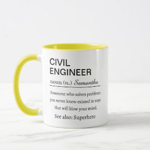 Grappige Gepersonaliseerde Definitie van Bouwkundi Mok