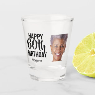Grappige gepersonaliseerde gezichts foto vrouwen 6 shot glas