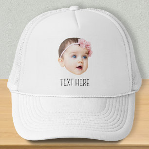 Grappige gepersonaliseerde gezichtsfoto trucker pet