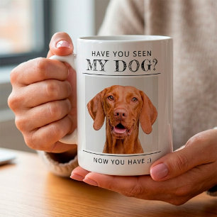 Grappige gepersonaliseerde hondenfoto koffiemok