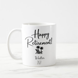 Grappige gepersonaliseerde pensionering koffiemok