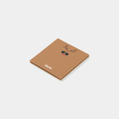 Grappige gepersonaliseerde rendieren kleverige not post-it® notes (Schuin)