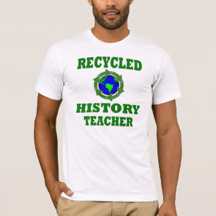 Grappige gerecycleerde geschiedenis leraar t-shirt