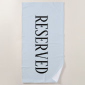 Grappige gereserveerde stoel strandlaken (Voorkant)