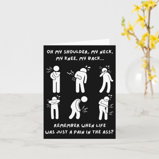 Grappige Geschenken Oude Mensen 50e 60e 70e Verjaa Kaart (Gele Bloem)