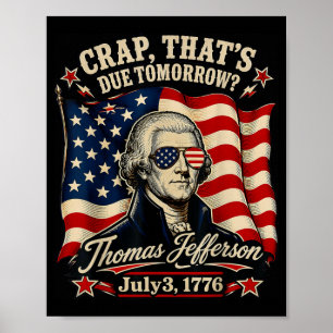 Grappige Geschiedenis Patriottisch 3 juli 1776 Poster