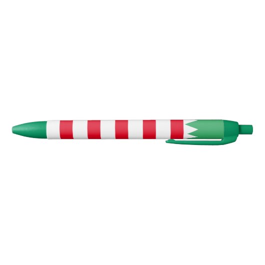 Grappige gestreepte elf pak Kerstpennen met inkt Zwarte Inkt Pen (Bodem)