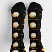 Grappige gestresste kogelvis Cartoon Sokken (Top)