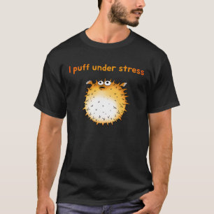 Grappige gestresste kogelvis Cartoon T-shirt