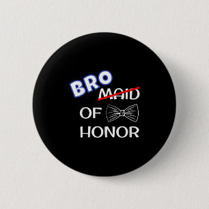 Grappige getuige trouwende bijpassende vrijgezelle ronde button 5,7 cm