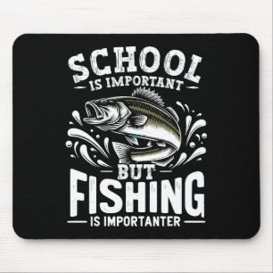 Grappige Gevist Fisherman School is belangrijk, ma Muismat