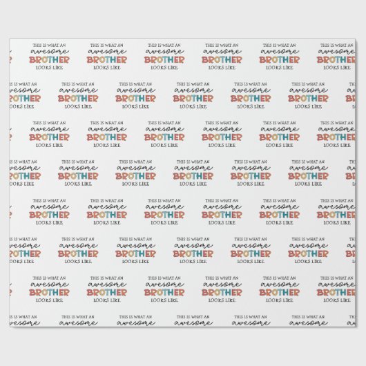 Grappige geweldige broer | Cadeau voor de beste br Cadeaupapier (Vlak)