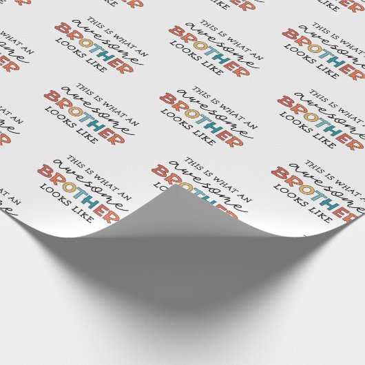 Grappige geweldige broer | Cadeau voor de beste br Cadeaupapier (Hoek)