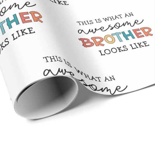Grappige geweldige broer | Cadeau voor de beste br Cadeaupapier (Rol Hoek)