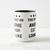 Grappige Geweldige kat mam / kat liefhebber trendy Mok (Midden)