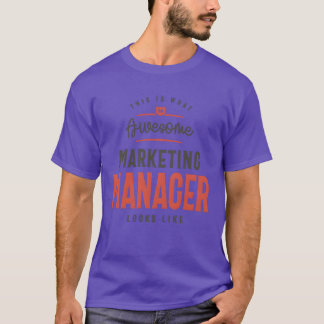 Grappige geweldige marketingmanager baan beroep vi t-shirt