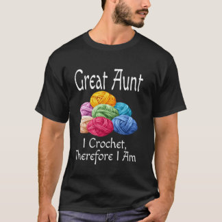 Grappige geweldige tante ik haak daarom ben ik hum t-shirt