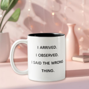 Grappige geweldige trendy collega grap tweekleurige koffiemok