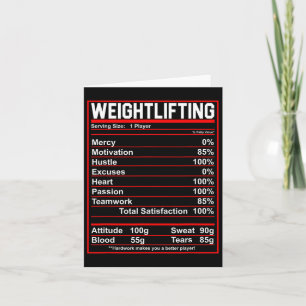 Grappige Gewichtheffen Voeding Feiten Bodybuilding Kaart