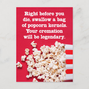 Grappige 'Gewoon Omdat' Ansichtkaart vlak voor je  Briefkaart