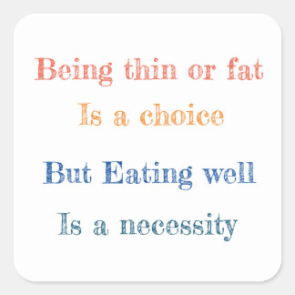 Grappige gezegden vierkante sticker