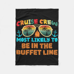 Grappige gezinscruise 2025 Waarschijnlijkste cruis Fleece Deken