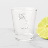 Grappige gezoemde hommel shot glas (Achterkant)