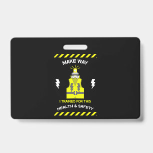Grappige Gezondheid En Veiligheid   NEBOSH   Offic Badge