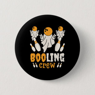 Grappige Ghost Boo Booling Lover Lazy Halloween Co Ronde Button 5,7 Cm
