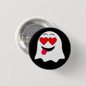 Grappige Ghost emoji! Ronde Button 3,2 Cm (Voorkant /achterkant)